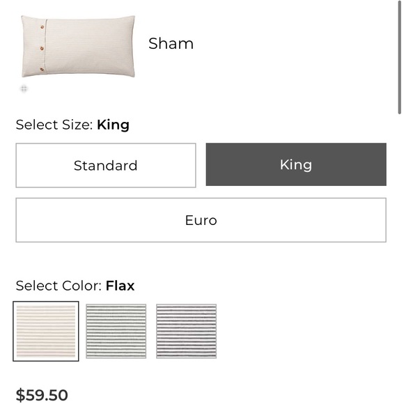 SET Pottery Barn Wheaton Striped Duvet&Shams King - Picture 4 of 6